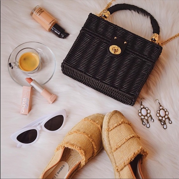 Zara Handbags - ZARA WICKER BAG